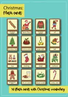 anteprima - Flashcard - Christmas: 50 Flash Cards / Carte illustrate e con parole (Inglese) - Pagina 1