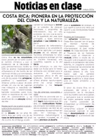 Aperçu - Feuilles d'exercices - Noticias en clase - Costa Rica - protection du climat- Espagnol - Page 1