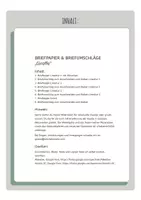 Vorschau - Mal- und Bastelvorlagen - Briefpapier und Briefumschläge "Giraffe" (4 Lineaturen) - Seite 1