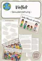 Vorschau - Stundenentwürfe - 2. UE Sexualerziehung: Vielfalt - Deckblatt
