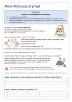 Vorschau - Stundenentwürfe - Einfach Grundrechte - Art. 13: Die Unverletzlichkeit der Wohnung (leichte Sprache) - Seite 1