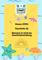 Vorschau - Klassenarbeiten - Klausur mit EWH - Geschichte: Historisches Urteil Bismarck - Deckblatt