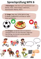 Vorschau - Arbeitsblätter - Sprechprüfung Französisch Jahrgang 6 Material - Seite 2
