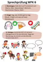 Vorschau - Arbeitsblätter - Sprechprüfung Französisch Jahrgang 6 Material - Seite 3