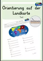 Vorschau - Test - Orientierung auf der Landkarte Lernstandserhebung - Deckblatt