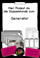 Vorschau - Stundenentwürfe - Doppelstunde zum Generator - Deckblatt