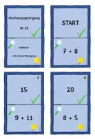 Vorschau - Spiele - Rechenspaziergang ZR 20 mit Zehnerübergang - Addition - Seite 2
