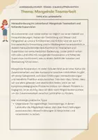 Vorschau - Anderer Materialtyp - Lehrergesundheit: Mangelnde Teamarbeit (Tipps & Ideen für einen Studientag) - Deckblatt