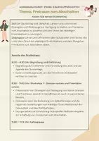 Vorschau - Anderer Materialtyp - Freiraum zum Abschalten (Tipps für einen Studientag) - Deckblatt