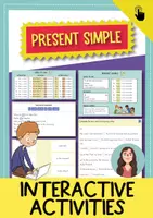 Vorschau - Fördermaterial/Inklusion - Present Simple interactive activities (Englisch) - Deckblatt