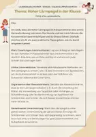 Vorschau - Anderer Materialtyp - Hoher Lärmpegel (Tipps für Lehrkräfte) - Deckblatt