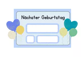Vorschau - Poster - Nächster Geburtstag - Deckblatt