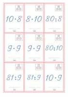 Vorschau - Spiele - Lernspiel: Quartett mit vier Aufgaben- Multiplikation und Division im Zahlenraum bis 100 - Seite 2