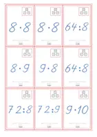 Vorschau - Spiele - Lernspiel: Quartett mit vier Aufgaben- Multiplikation und Division im Zahlenraum bis 100 - Seite 3