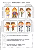 Vorschau - Mal- und Bastelvorlagen - Finger Puppets: Emperor's New Clothes - Fairy Tales - Des Kaisers neue Kleider - Seite 2