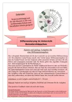 Vorschau - Fördermaterial/Inklusion - Differenzierung mit analogen und digitalen Bonus-Lernhäppchen - Deckblatt