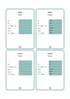 Aperçu - Apprentissages en autonomie - 50 fiches de verbes français - Présent (solutions incluses) - Page de couverture