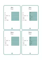 Aperçu - Apprentissages en autonomie - 50 fiches de verbes français - Présent (solutions incluses) - Page 1