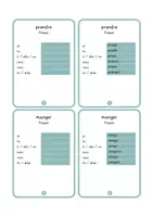 Aperçu - Apprentissages en autonomie - 50 fiches de verbes français - Présent (solutions incluses) - Page 2