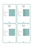 Aperçu - Apprentissages en autonomie - 50 fiches de verbes français - Présent (solutions incluses) - Page 3