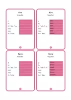 Aperçu - Apprentissages en autonomie - 50 fiches de verbes français - Imparfait (solutions incluses) - Page 1