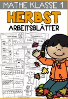 Vorschau - Arbeitsblätter - Herbstliche Arbeitsblätter für den Matheunterricht (Kl. 1) - Deckblatt