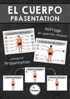 Vorschau - Präsentationen/Tafelbilder - El cuerpo - La cabeza (Präsentation zum Abfragen) - Deckblatt