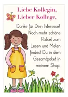 Vorschau - Arbeitsblätter - Deutsch Klasse 1 Lesen und Malen im Frühling kostenlos - Seite 3