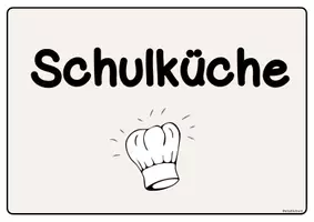 Vorschau - Poster - Schulküche Schilder - Teil 1: Türschild & Kojen - Seite 1