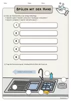 Vorschau - Arbeitsblätter - Spülen mit der Hand - Poster und Arbeitsblatt - Seite 3