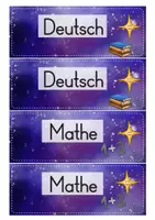 Vorschau - Mal- und Bastelvorlagen - Sternenklasse - Tagestransparenz (Stundenplan) - Seite 2