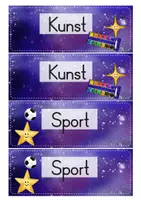 Vorschau - Mal- und Bastelvorlagen - Sternenklasse - Tagestransparenz (Stundenplan) - Seite 3