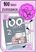 Vorschau - Arbeitsblätter - 100 Sätze: Zeitformen - Deckblatt