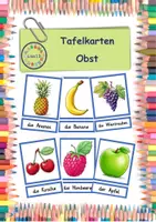 Vorschau - Bildkarten - Tafelkarten Obst in A4 und A5 - Deckblatt