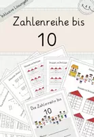 Vorschau - Arbeitsblätter - Zahlenreihe bis 10, Heft zur Zahlenfolge bis 10, mit Lösungen - Deckblatt