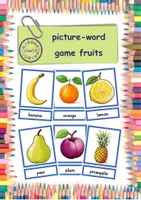 Vorschau - Spiele - picture and word game fruits - Deckblatt