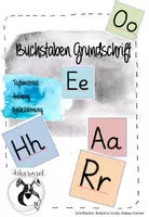 Vorschau - Bildkarten - Buchstaben in Grundschrift - Deckblatt