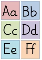 Vorschau - Bildkarten - Buchstaben in Grundschrift - Seite 1