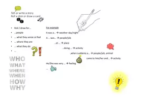 Vorschau - Bildkarten - Story Telling & Creative Writing - Picture Prompts: Cards & Dice - Seite 1