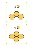 Vista previa - Hojas de trabajo - Tarjetas Numeración con abejas - página 2