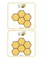 Vista previa - Hojas de trabajo - Tarjetas Numeración con abejas - página 3