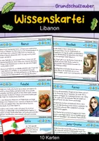 Vorschau - Stationenlernen - Wissenskartei - Libanon - Deckblatt