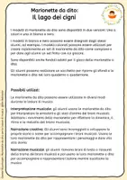 anteprima - Materiale per pittura e bricolage - Il lago dei cigni - Pupazzi a dito nella lezione di musica - Pagina 1