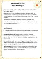 anteprima - Materiale per pittura e bricolage - Il flauto magico - Pupazzi a dito nella lezione di musica - Pagina 1