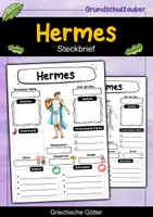 Vorschau - Arbeitsblätter - Steckbrief Hermes - Griechische Götter - Deckblatt