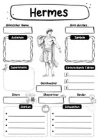 Vorschau - Arbeitsblätter - Steckbrief Hermes - Griechische Götter - Seite 2