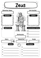 Vorschau - Arbeitsblätter - Steckbrief Zeus - Griechische Götter - Seite 2