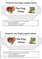 Vorschau - Mal- und Bastelvorlagen - Finger puppets - Fairy Tales: The Frog Prince - Der Froschkönig - Fingepruppen - Seite 3