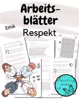 Vorschau - Arbeitsblätter - Arbeitsblätter: Respekt für den Ethikunterricht - Deckblatt