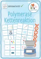 Vorschau - Spiele - Polymerase Kettenreaktion (PCR) – Zuordnungsaktivität / Paare Finden Spiel - Deckblatt